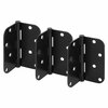 Prime-Line Door Hinge Residential Smooth Pivot, 4 in. with 5/8 in. Radius Corners, Matte Black 3 Pack U 1150983